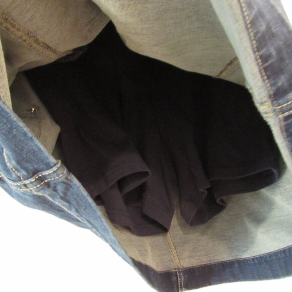 Quacker Factory Dreamjeannes Pull On Cargo Pocket Skort with Rhinestone Large - Picture 9 of 16